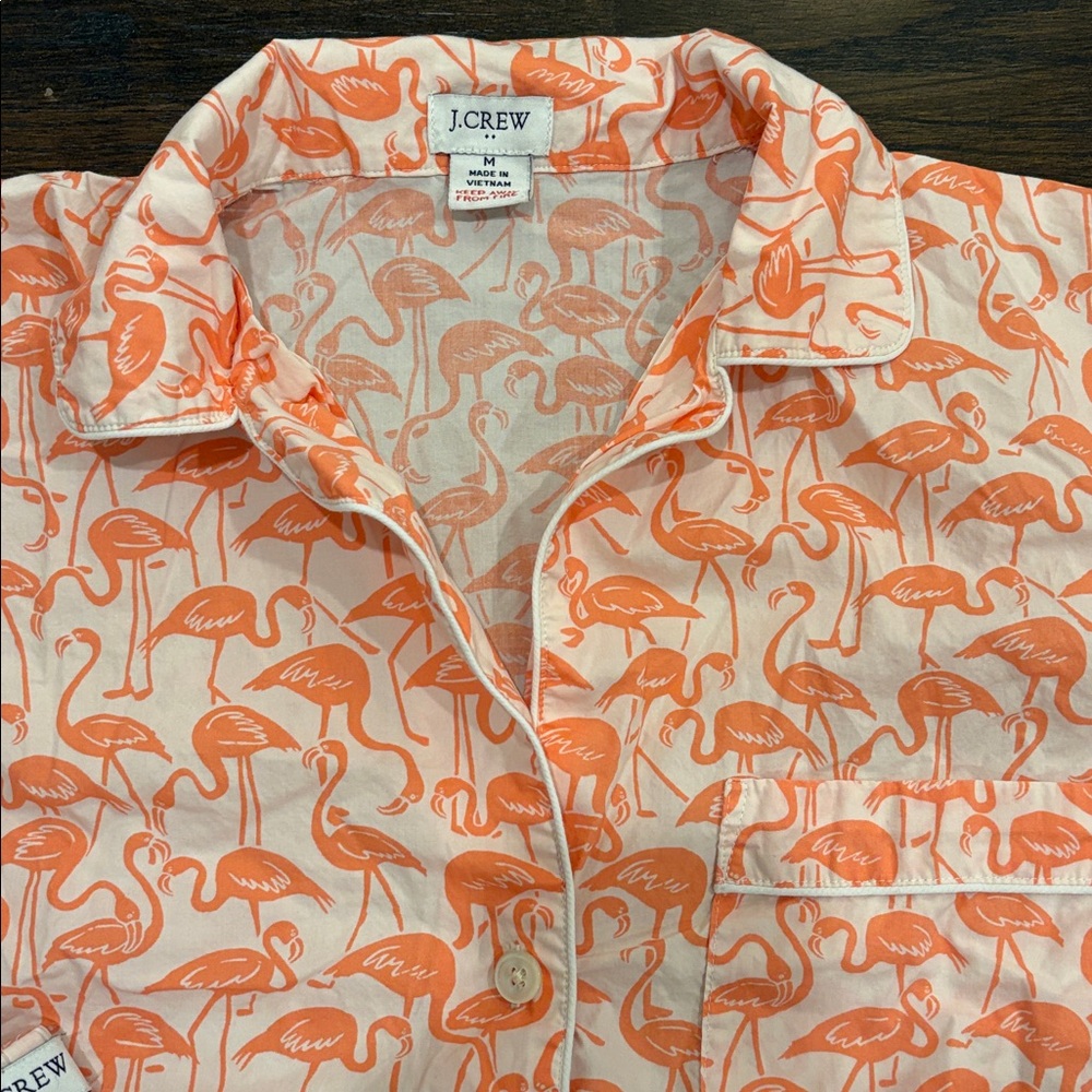 J Crew Short + Short Sleeve Pajama Set - Picture 2 of 2